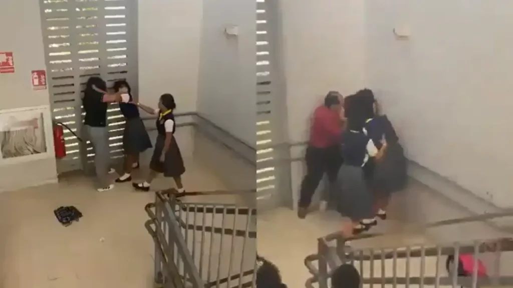 VIDEO: Alumnas golpean a su maestra de inglés en pleno colegio