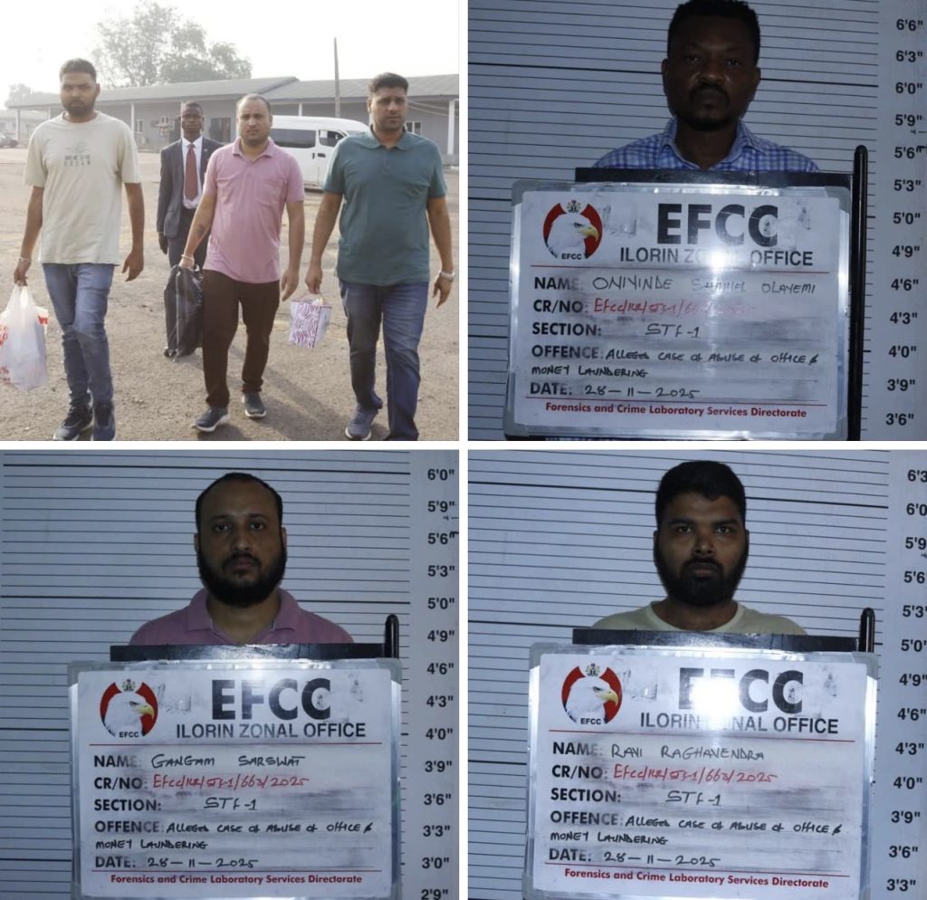EFCC Arraigns Three Indians, Nigerian for Alleged Criminal Breach of Trust