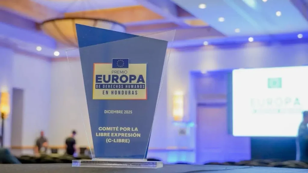 Organización hondureña C-Libre recibe Premio de Derechos Humanos Europa