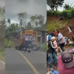 Impactante video: pasajeros se lanzan de bus sin frenos y deja al menos un muerto