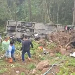 Accidente de bus en San José, Intibucá, deja dos muertos y varios heridos