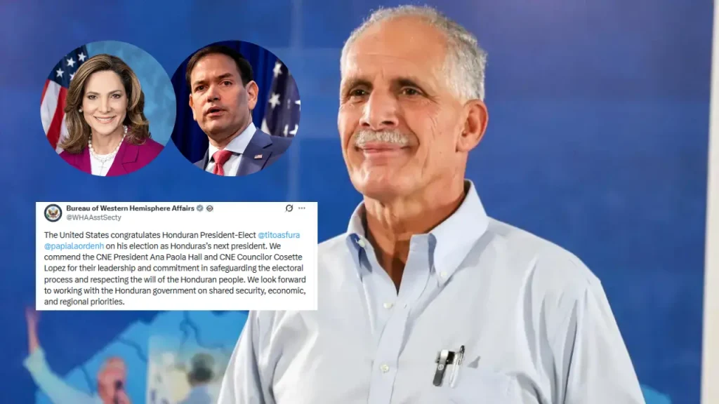 Así reaccionó Estados Unidos y sus funcionarios al triunfo de Nasry Asfura