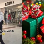 Guardia de seguridad trabaja en temporada navideña para ver felices a sus hijas