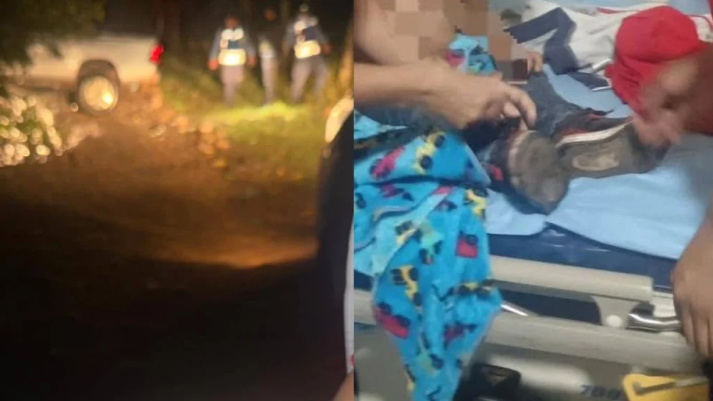 Hondureño ebrio raptó a su hijo y terminó accidentado al huir de la Policía