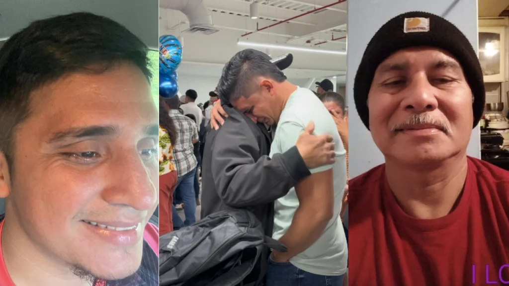 ‘Me dio todo’: Hondureño llora al reencontrarse con su padrastro tras 10 años