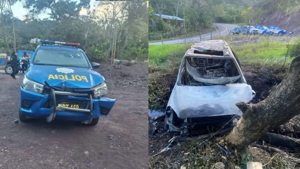 Hondureño se enfrenta a disparos con policías tras chocar con patrulla en Guatemala