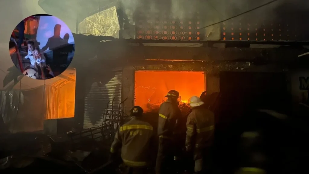 Sombra con silueta humana aparece tras rescate en incendio en SPS