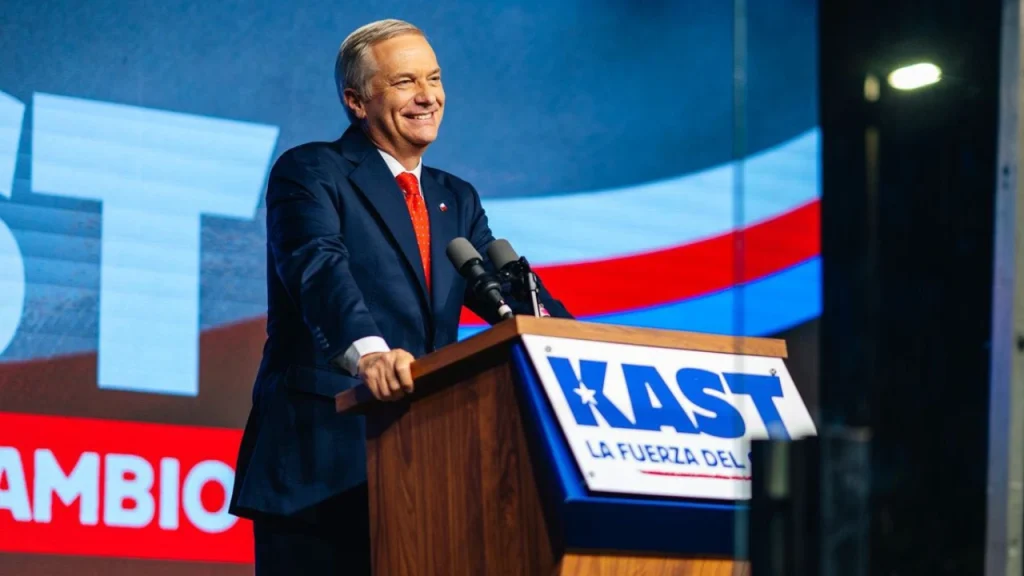 José Antonio Kast gana elecciones presidenciales en Chile con amplia ventaja