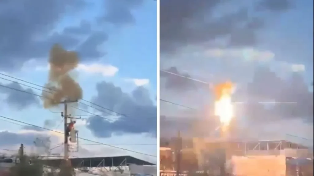 VIDEO: Joven muere electrocutado tras intentar robar cableado