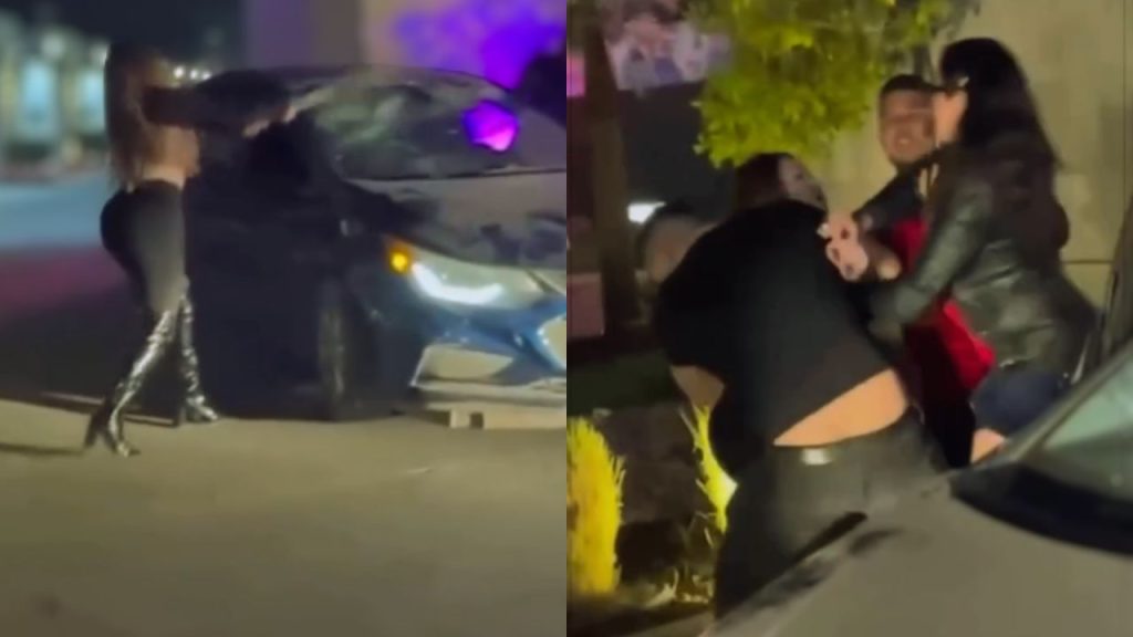 Vídeo | ‘Ya cálmense’: Mujer halló a su esposo en motel con otra; le dañó el carro
