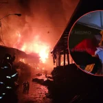 Dramático rescate de menores en pavoroso incendio en mercado Medina de SPS