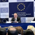 MOE-UE: Hondureños dieron una gran lección de democracia al mundo
