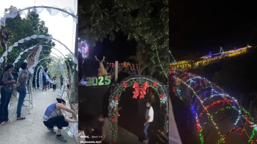 VIDEOS: Vecinos se unen y crean su propia ‘villa navideña’ en aldea de Danlí