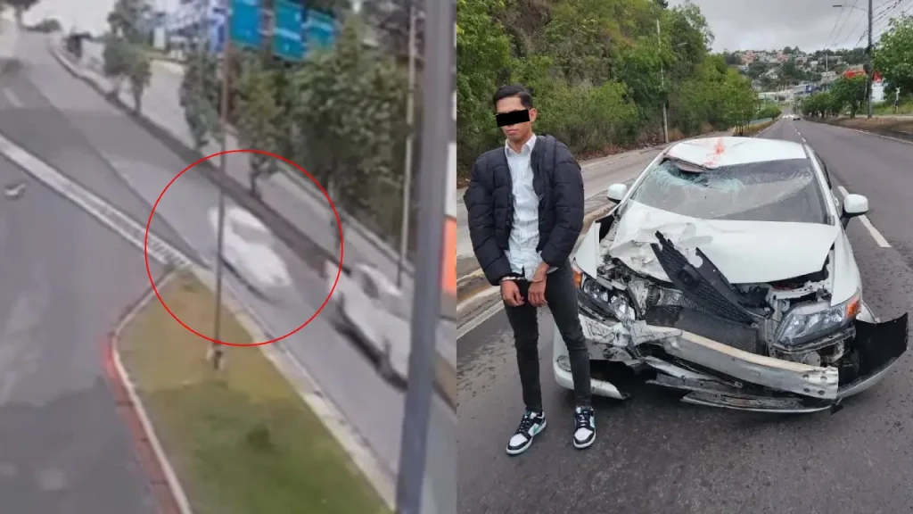 VIDEO: Así iba conductor ebrio que causó muerte de motociclista hondureño
