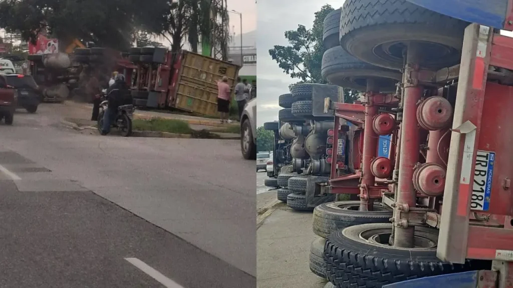 Mujer muere aplastada por contenedor en el bulevar del Este de San Pedro Sula