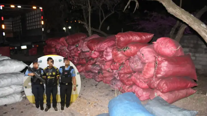 Sorprenden a hombre con enorme cargamento ilegal en Lepaterique