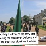 VDM stood right in front of the army and police blocking the Ministry of Defence and told them the truth they didn’t want to hear