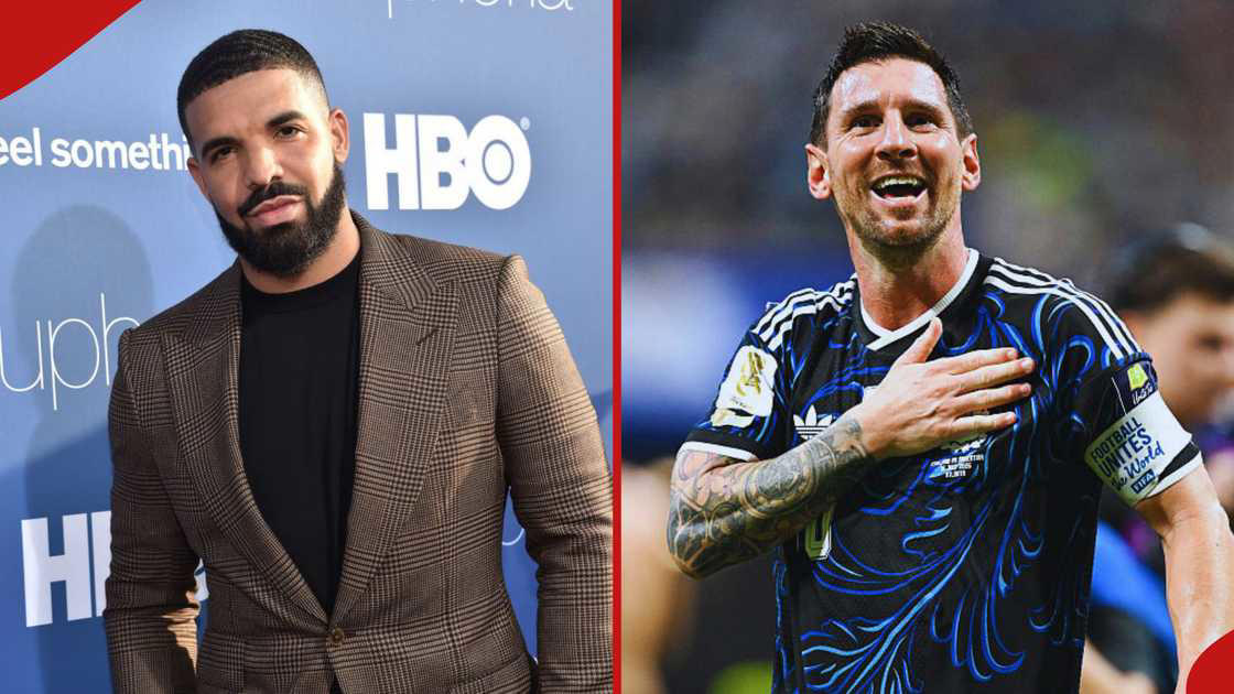 Drake backed Argentina to beat Spain in the 2026 FIFA World Cup final. Photos: Chris Delmas, Pat Isaacs. Source: Getty Images